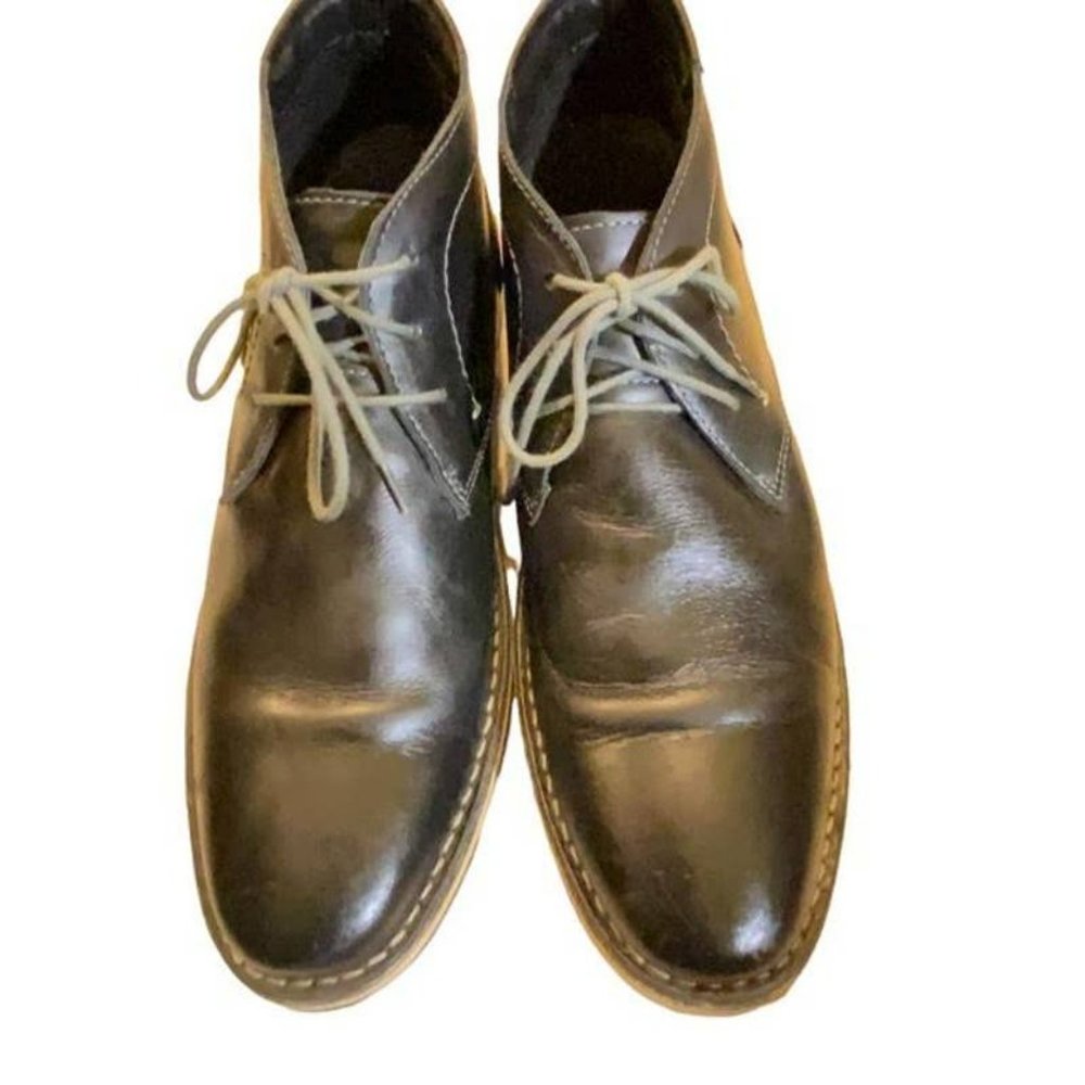 Steve Madden Harken Black Leather Chukka ankle boots Mens Size  size 10